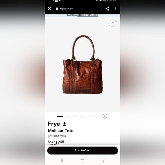 SOLD Frye cognac purse 👛 😍 SOLD - Picture 12 of 12